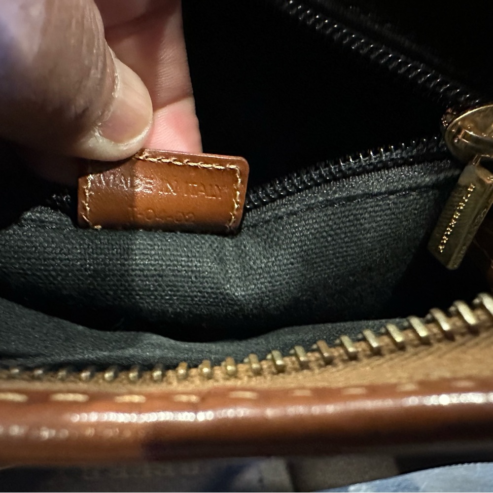 Burberry Tan and Brown Checkered Bag - Picture 14 of 14